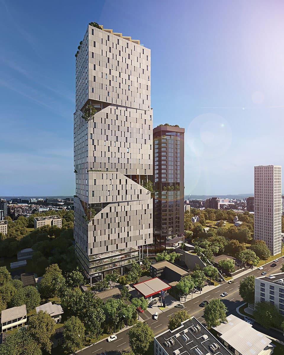 ODOM Tower architectural rendering in Phnom Penh