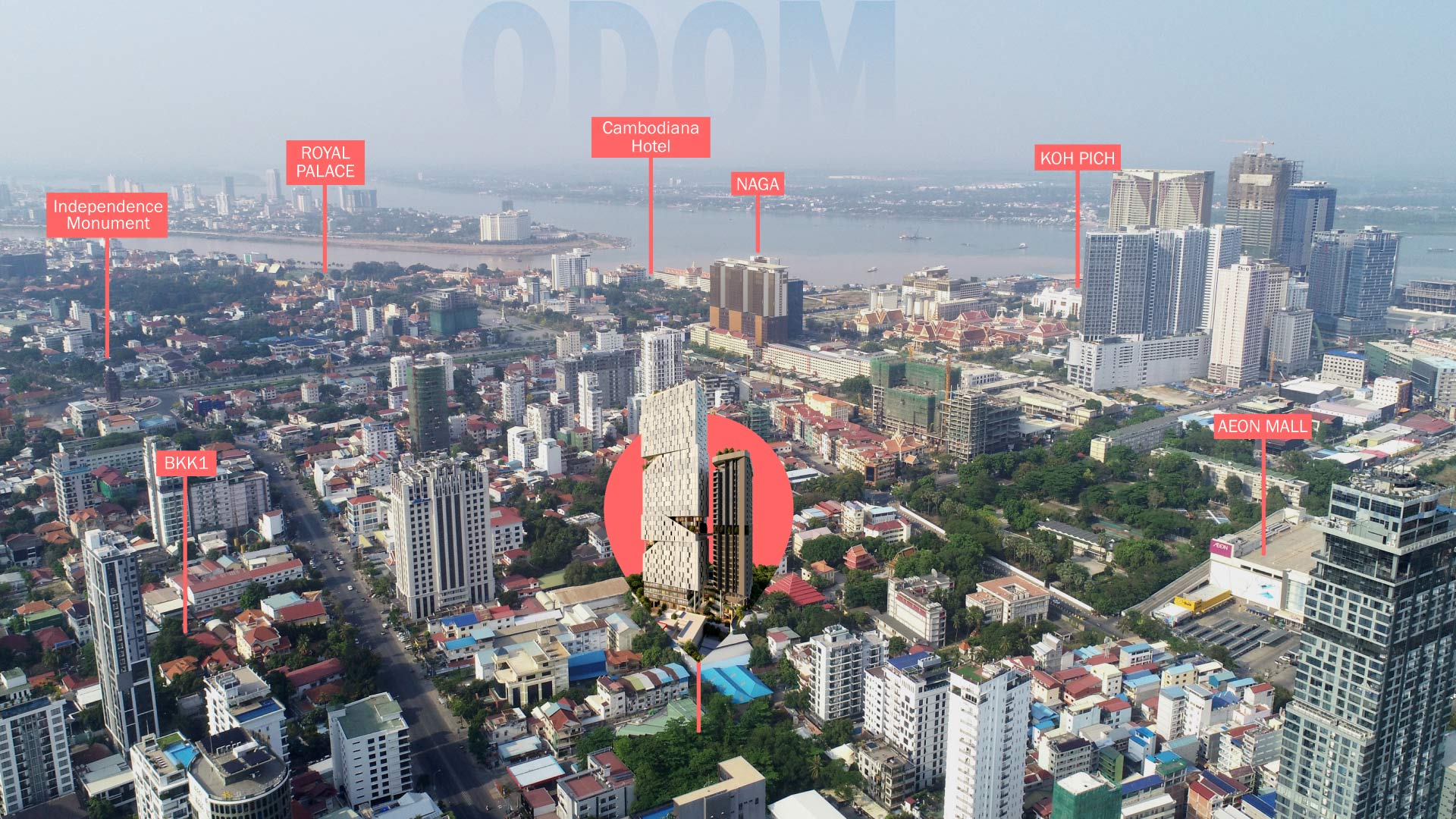 ODOM location near Norodom Boulevard